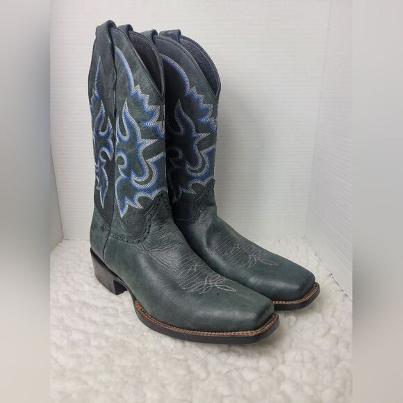 Marciante Brand Boots Men's Size 12D Gray Cowboy Wsstern Square Toe Shoes Rare G - Picture 1 of 9